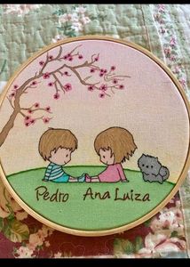 Handmade Embroidered Hoop Art