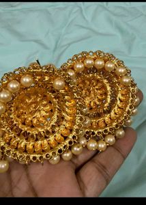 Stunning Gold Tone Jhumka Earrings
