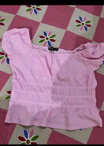 pink comforting soft chic top