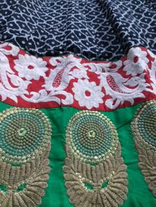 Patterned Anarkali Kurta