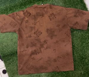 Brown Graphic Print T-Shirt