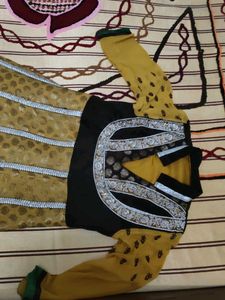 Beautiful partywear embroidered Anarkali set