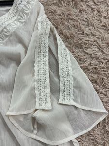 Embroidered Cream Kurta
