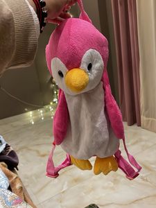 Cute Plush Penguin Backpack