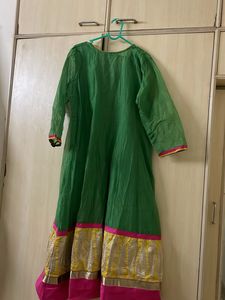 Elegant Green Anarkali Kurti