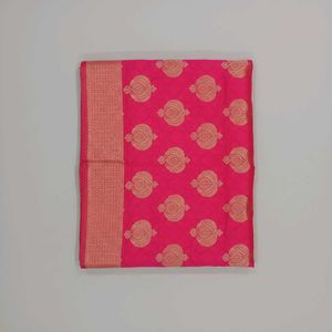 new Vibrant Pink Saree  with blouse piece