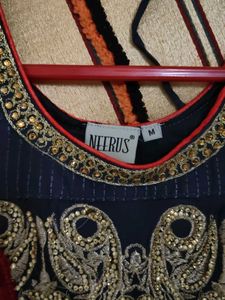 Beautiful embroidered anarkali set