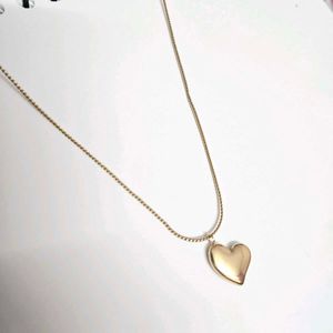 Gold Heart Anti-Tarnish Pendant Necklace