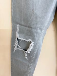 Light Grey Distressed Jeans