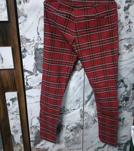 Chic Plaid🅰️ Slim Fit Pants