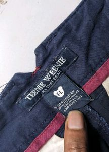 teenie weenie Navy Blue Casual Trousers