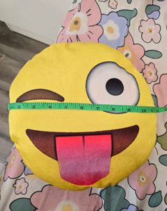 Funny Emoji Throw Pillow