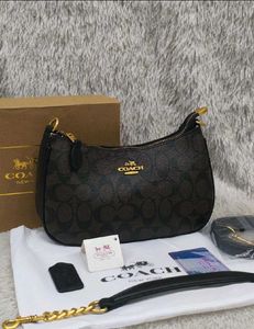 Coach Signature Hobo Shoulder Bag