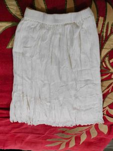 white maxi skirt