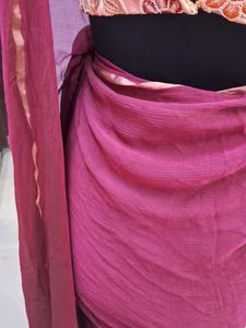 Elegant Maroon Saree For Girls