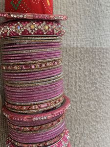 Fixed Price Brand New Pink Bangle Set