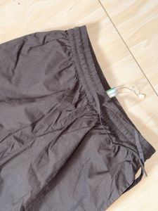 Grey Wide Leg Track Pants
