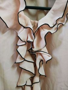 Chic Ruffle Front Blouse