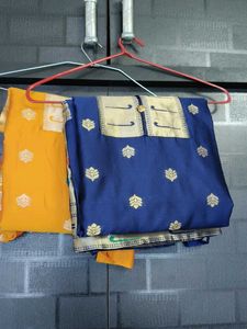 Elegant Blue &amp; Yellow Kurta Set combo