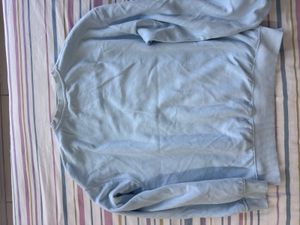 H&amp;m Light Blue Crew Neck Sweatshirt