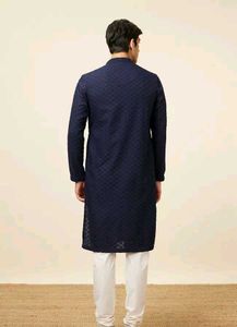 Men's Navy Blue Kurta