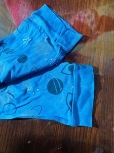 Girls Blue Space Print Leggings