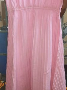 Pink Pleated Dress