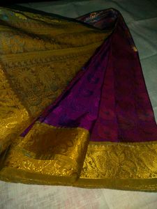 Elegant Purple Kanjeevaram Saree