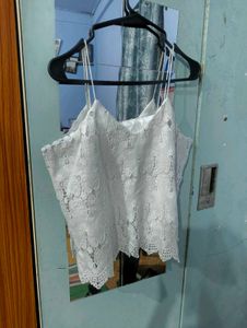 White Lace Camisole Top