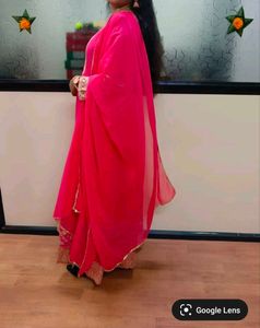 Vibrant Pink Embroidered Anarkali Gown
