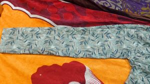 SkyBlue Men's Printed Cotton Kurta - Size L (42)