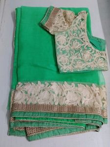 Saree Condition Is Very Nice Colour Is Green
