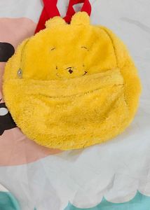 Cute Yellow poo Plush Backpack
