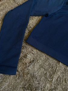 Navy Blue Pullover Top