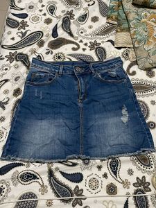 Denim Mini Skirt