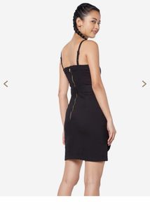 Black Back Zipper Dress