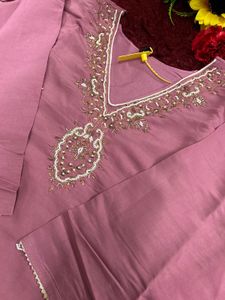 Embroidered Kurta with Dupatta Set