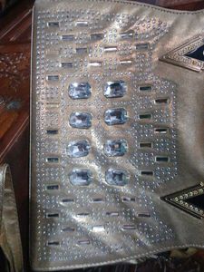 Sparkling Gold Handbag with Rhinestones