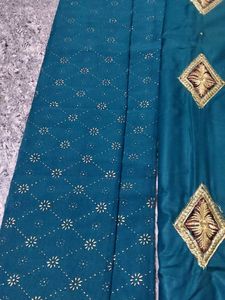 Elegant Teal Embroidered Kurta Set
