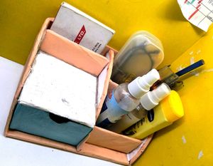 DIY desk organiser