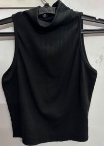 Sleeveless Black Top