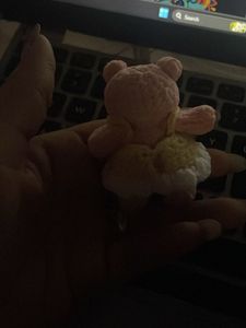 Handmade Crocheted Pig Charm