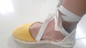 Espadrille Flat Sandals(All new never used)