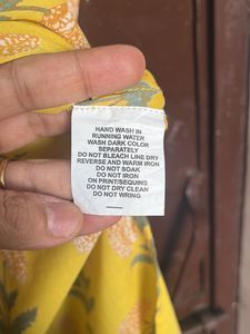 Vibrant Yellow Floral Print Kurta