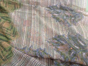Beautiful Leaf Print Saree