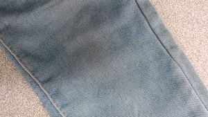 Light Wash Distressed Hem Jeans
