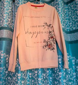 Peach Pullover Sweatshirt