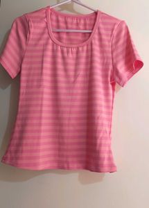 Pink Striped T-Shirt
