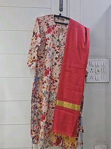 Indibelle Pink Plus Size Kurta Set XxL
