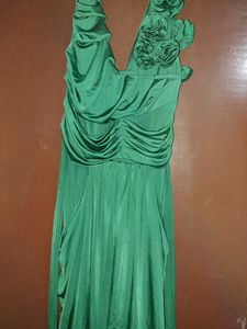 Party Dress (Dark Green Color)